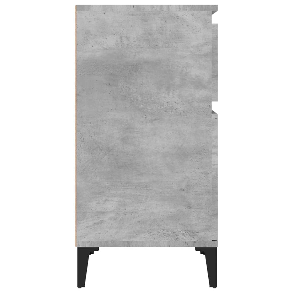 Tables de chevet 2 pcs gris béton 40x35x70 cm Tables de chevet vidaXL   