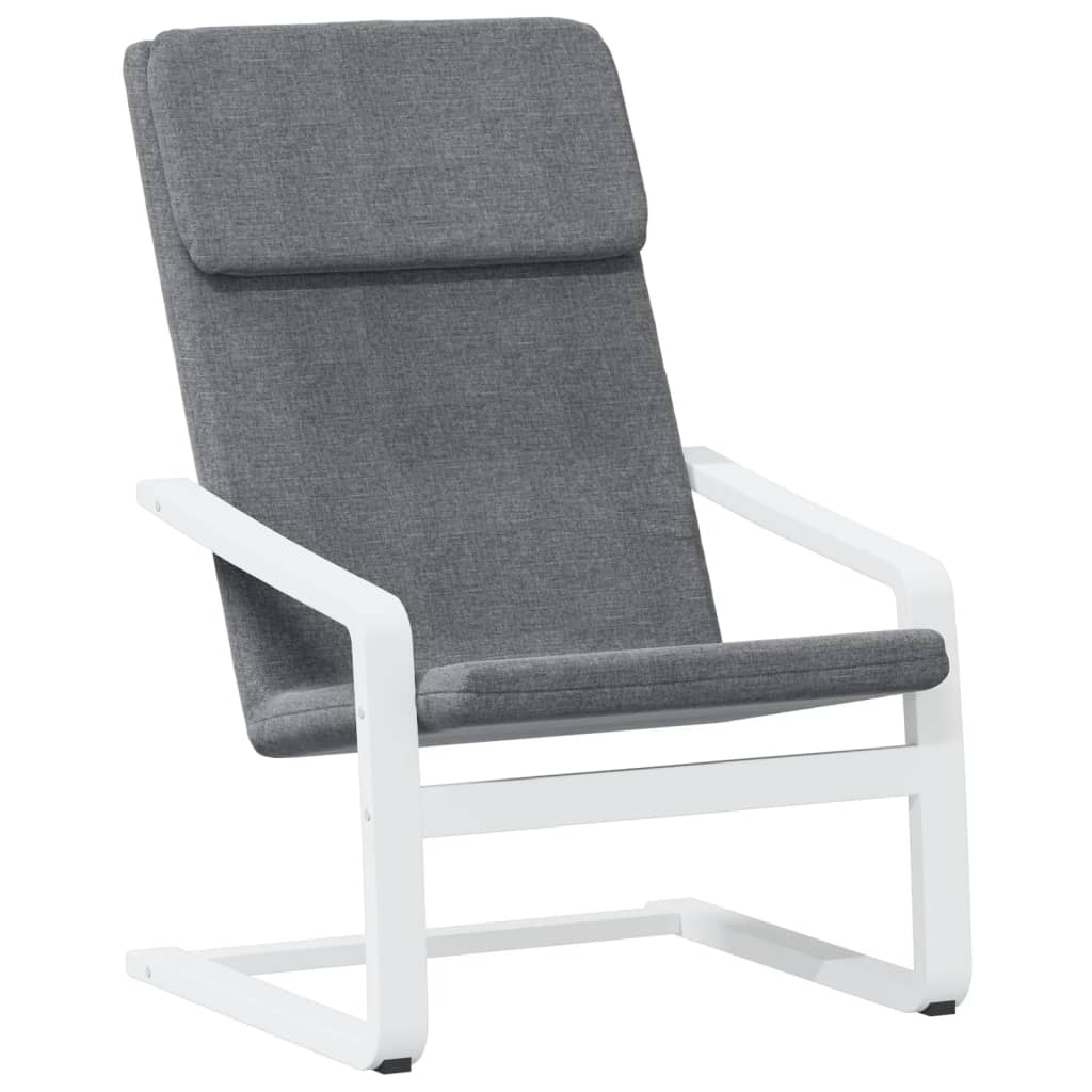 Chaise de relaxation Gris foncé Tissu Fauteuils vidaXL   