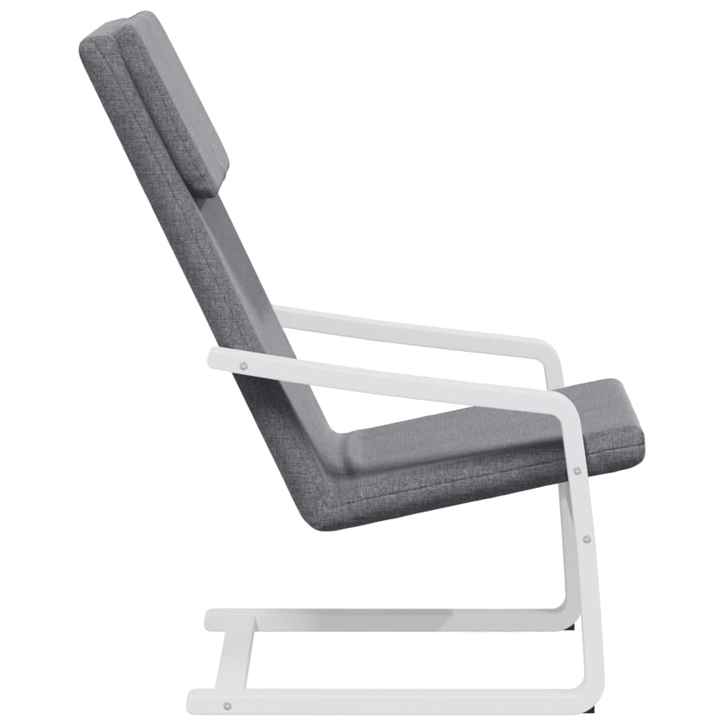 Chaise de relaxation Gris foncé Tissu Fauteuils vidaXL   