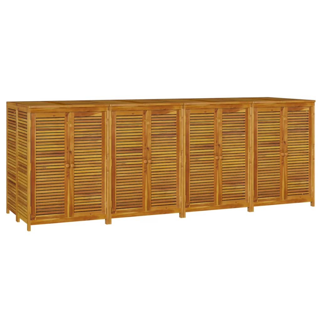 Boîte de rangement de jardin 280x87x104 cm bois massif d'acacia Coffres de jardin vidaXL   