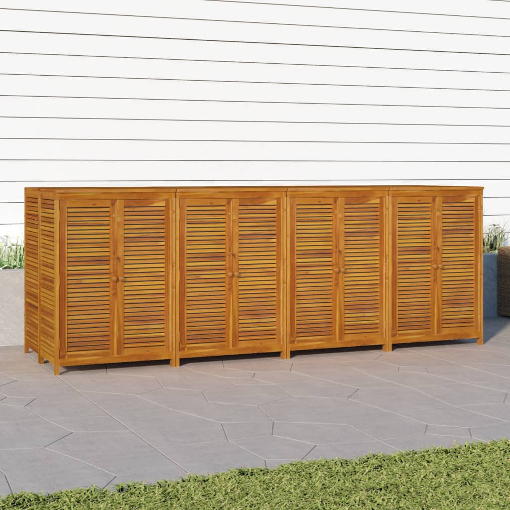 Boîte de rangement de jardin 280x87x104 cm bois massif d'acacia Coffres de jardin vidaXL   