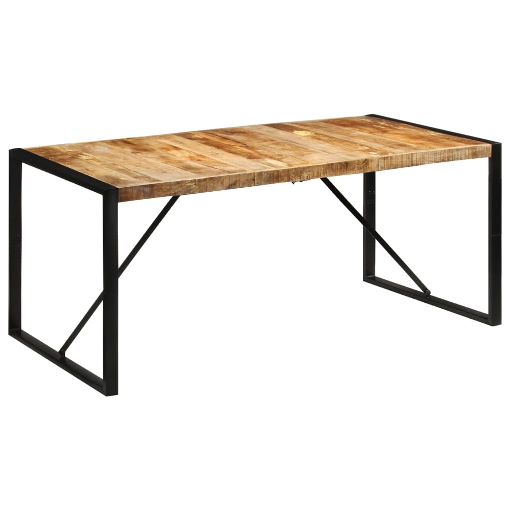 Table à dîner 175x90x76 cm bois de manguier massif brut Tables à manger vidaXL