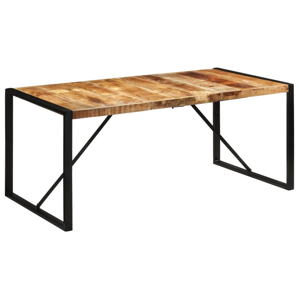 Table à dîner 175x90x76 cm bois de manguier massif brut Tables à manger vidaXL