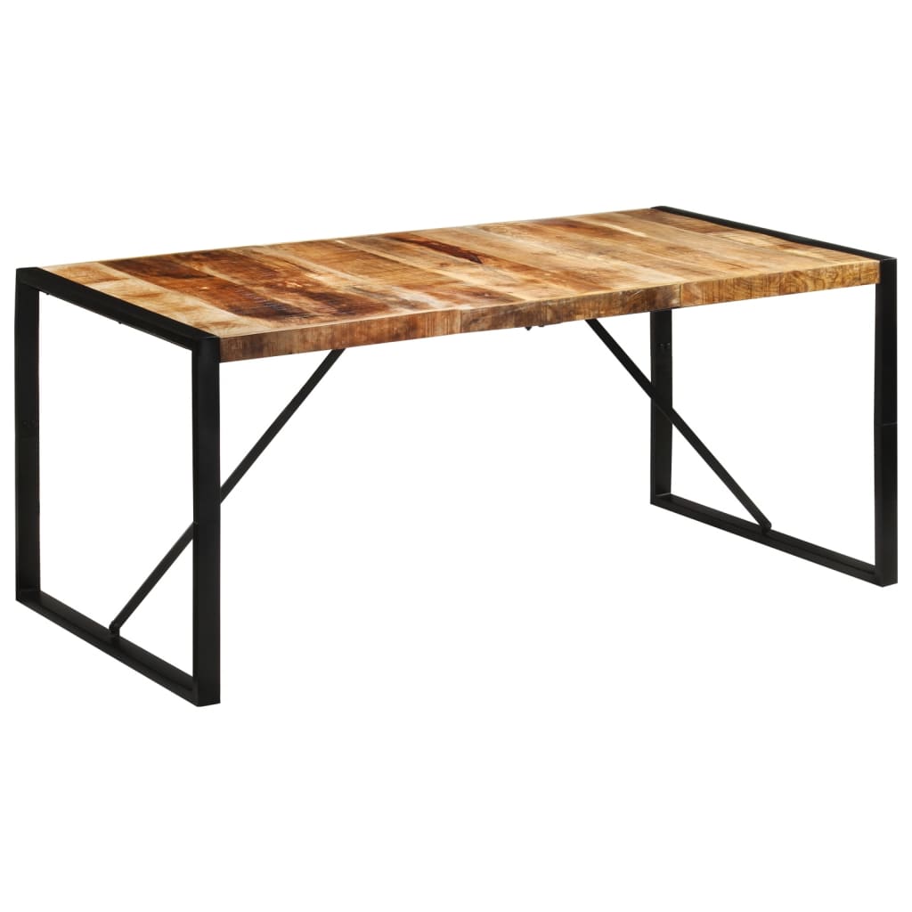 Table à dîner 175x90x76 cm bois de manguier massif brut Tables à manger vidaXL