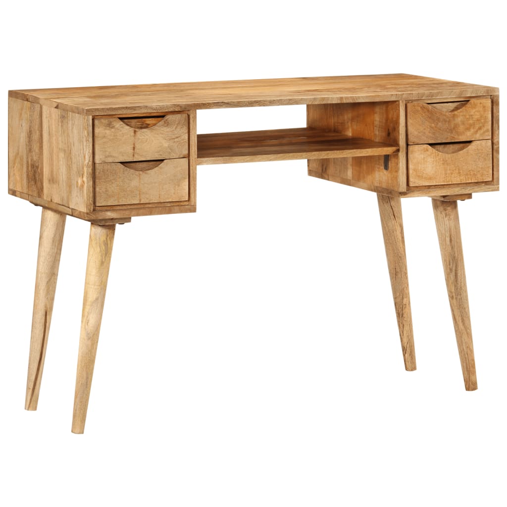 Bureau avec tiroirs 110x47x76 cm bois de manguier solide Bureaux vidaXL   