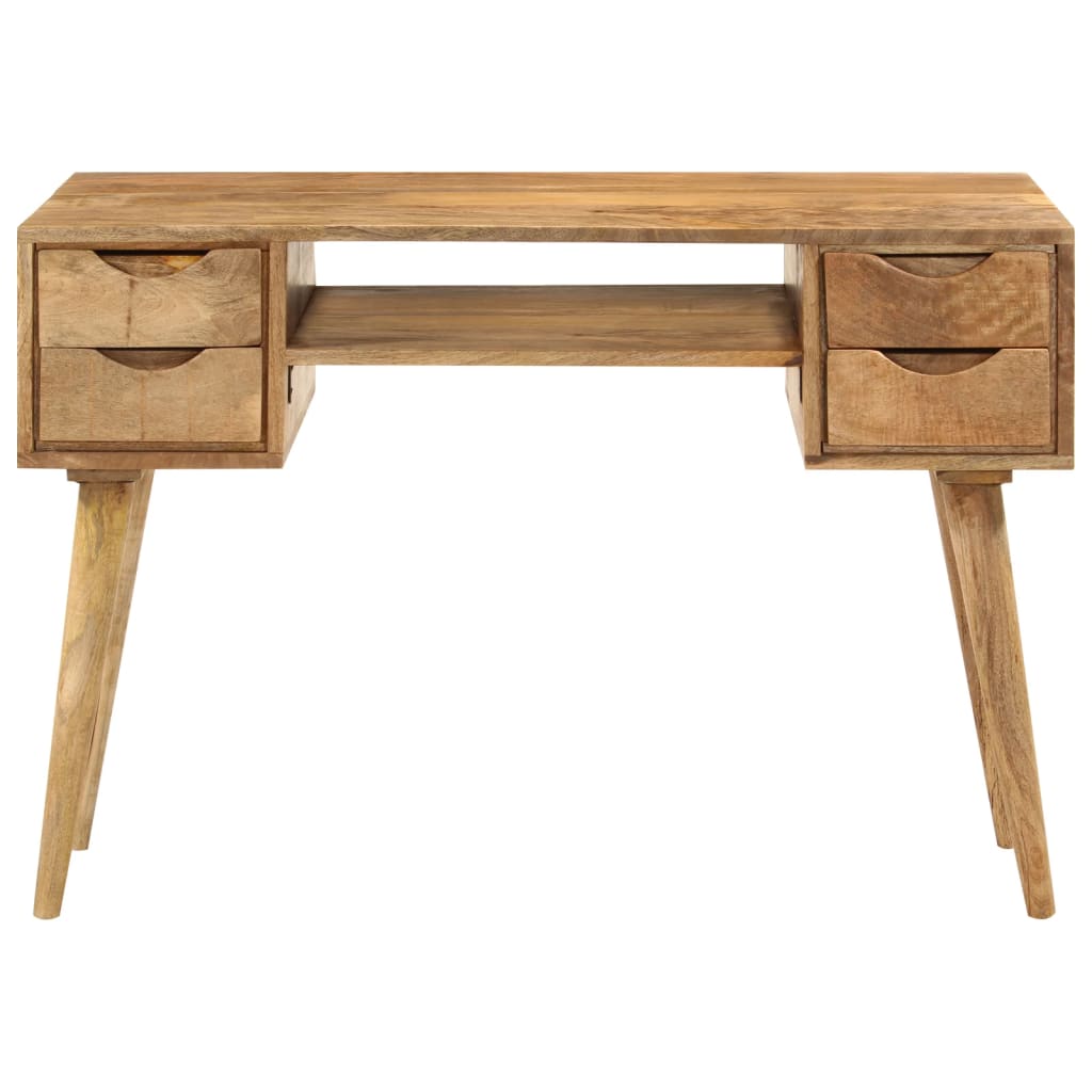 Bureau avec tiroirs 110x47x76 cm bois de manguier solide Bureaux vidaXL   