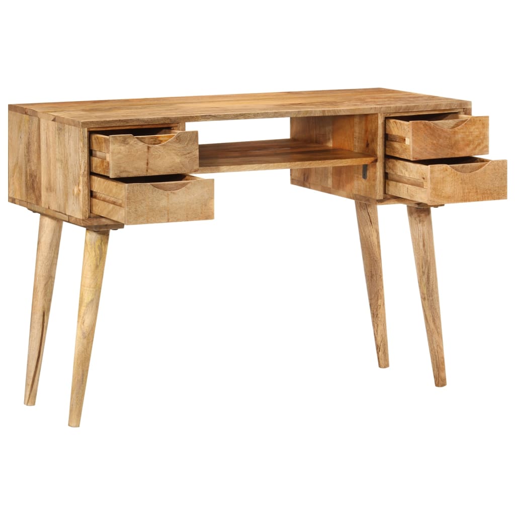 Bureau avec tiroirs 110x47x76 cm bois de manguier solide Bureaux vidaXL   