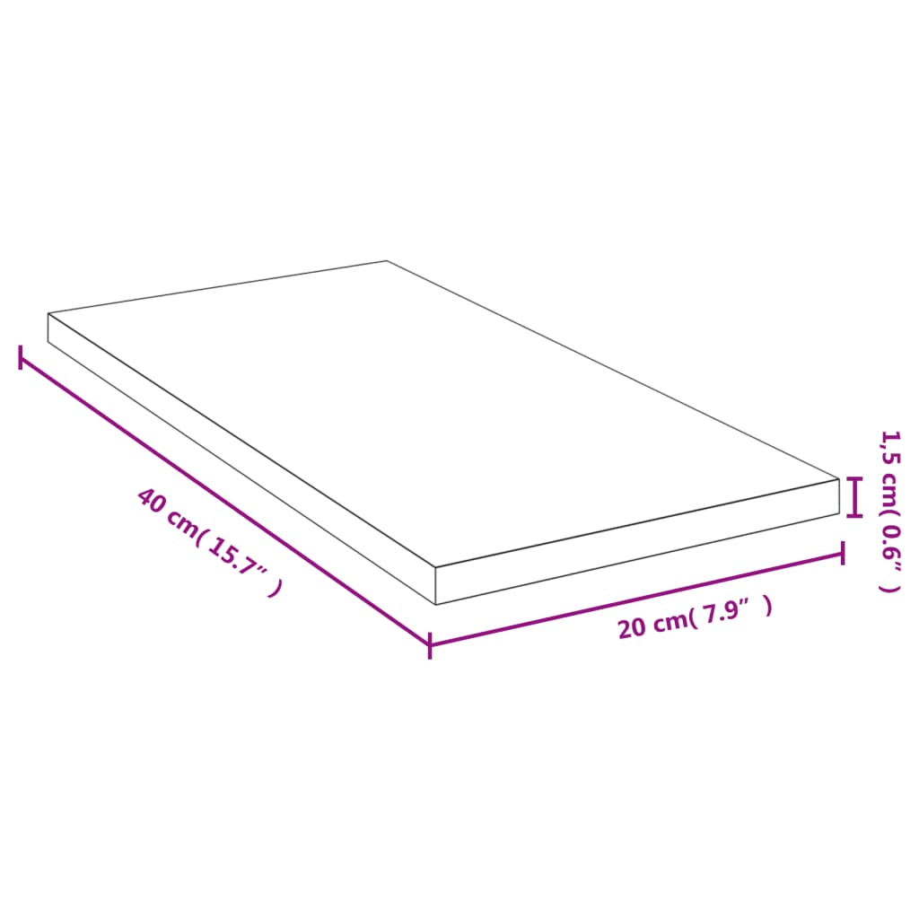 Étagère murale 40x20x1,5 cm bambou Étagères murales & corniches vidaXL   