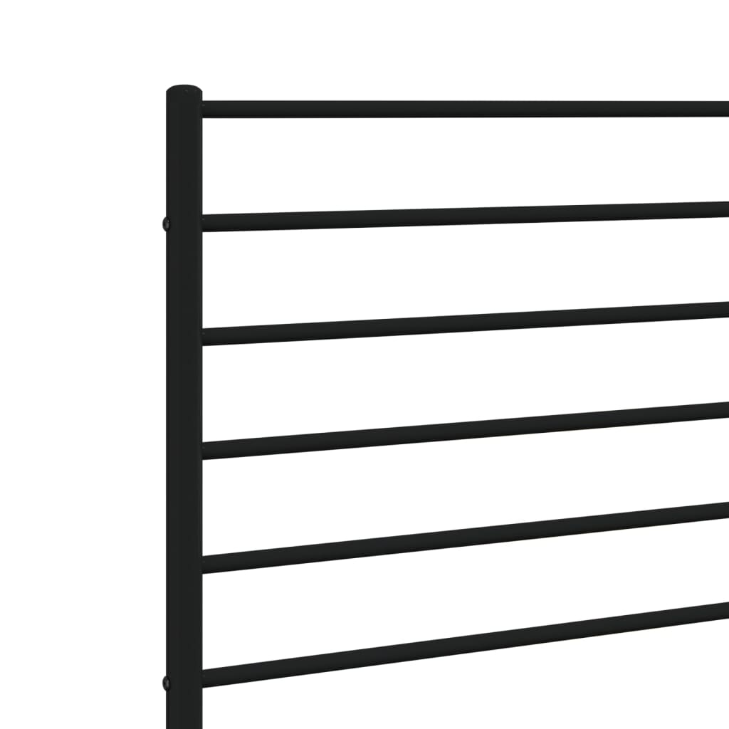 Tête de lit métal noir 90 cm Têtes et pieds de lit vidaXL   