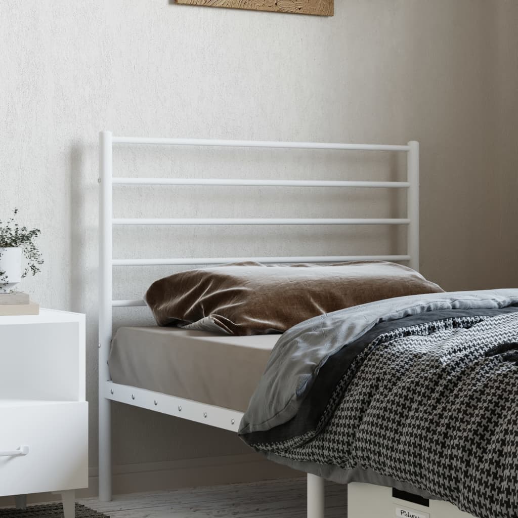 Tête de lit métal blanc 75 cm Têtes et pieds de lit vidaXL   