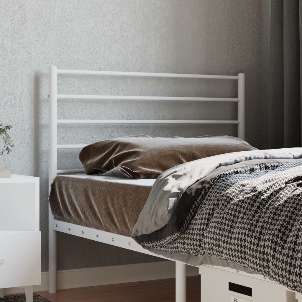 Tête de lit métal blanc 75 cm Têtes et pieds de lit vidaXL   