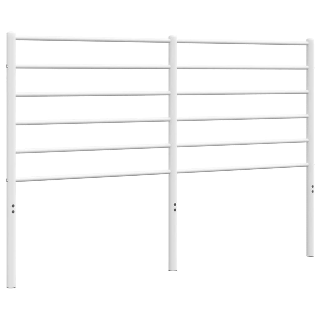 Tête de lit métal blanc 120 cm Têtes et pieds de lit vidaXL   