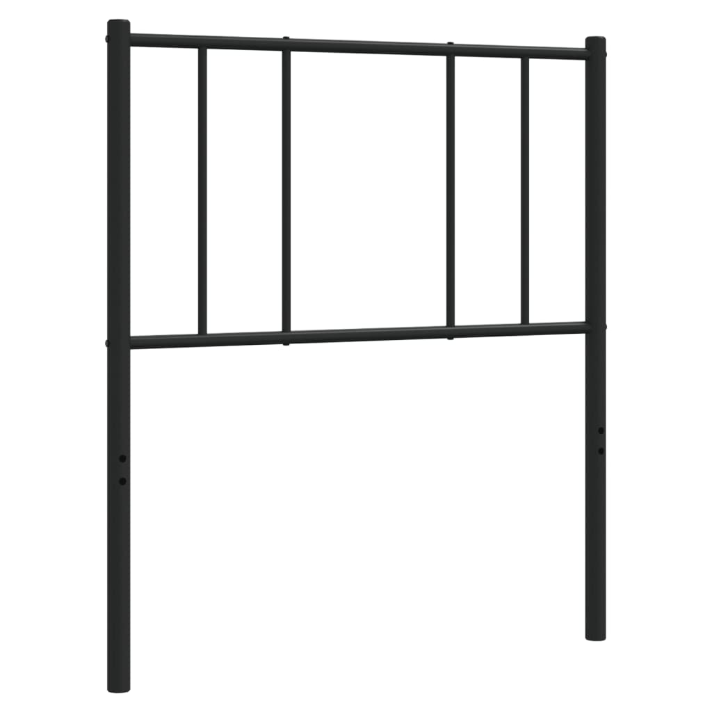 Tête de lit métal noir 75 cm Têtes et pieds de lit vidaXL   