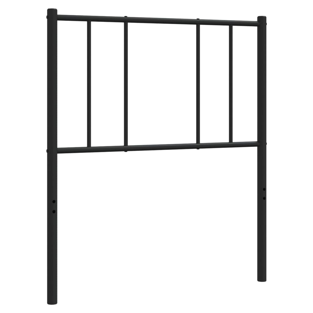 Tête de lit métal noir 80 cm Têtes et pieds de lit vidaXL   