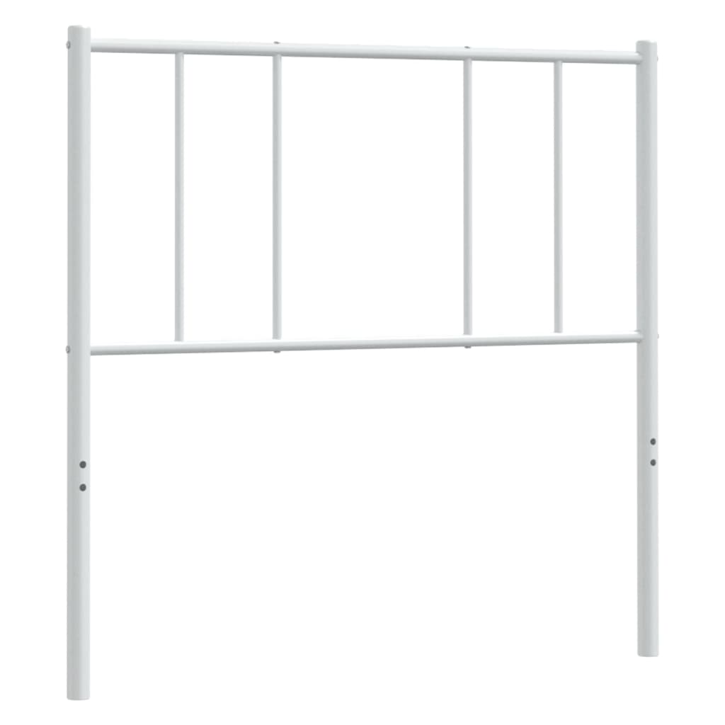 Tête de lit métal blanc 80 cm Têtes et pieds de lit vidaXL   