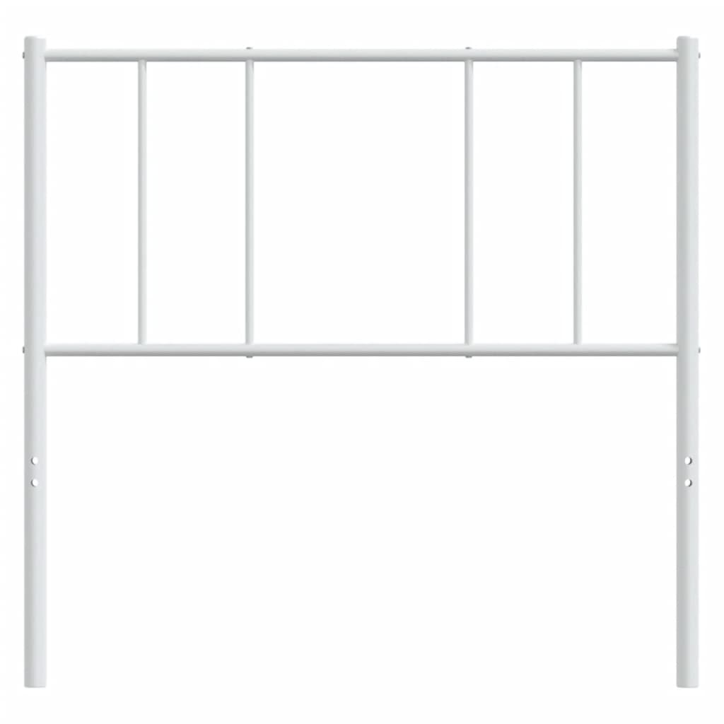 Tête de lit métal blanc 80 cm Têtes et pieds de lit vidaXL   