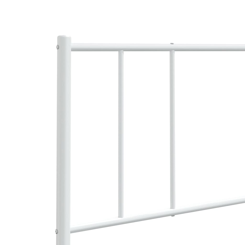 Tête de lit métal blanc 80 cm Têtes et pieds de lit vidaXL   