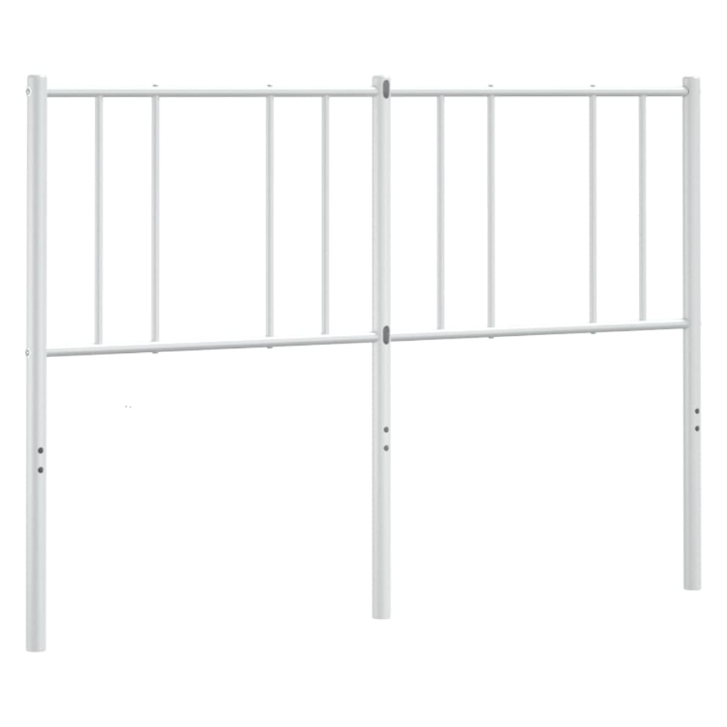 Tête de lit métal blanc 120 cm Têtes et pieds de lit vidaXL   