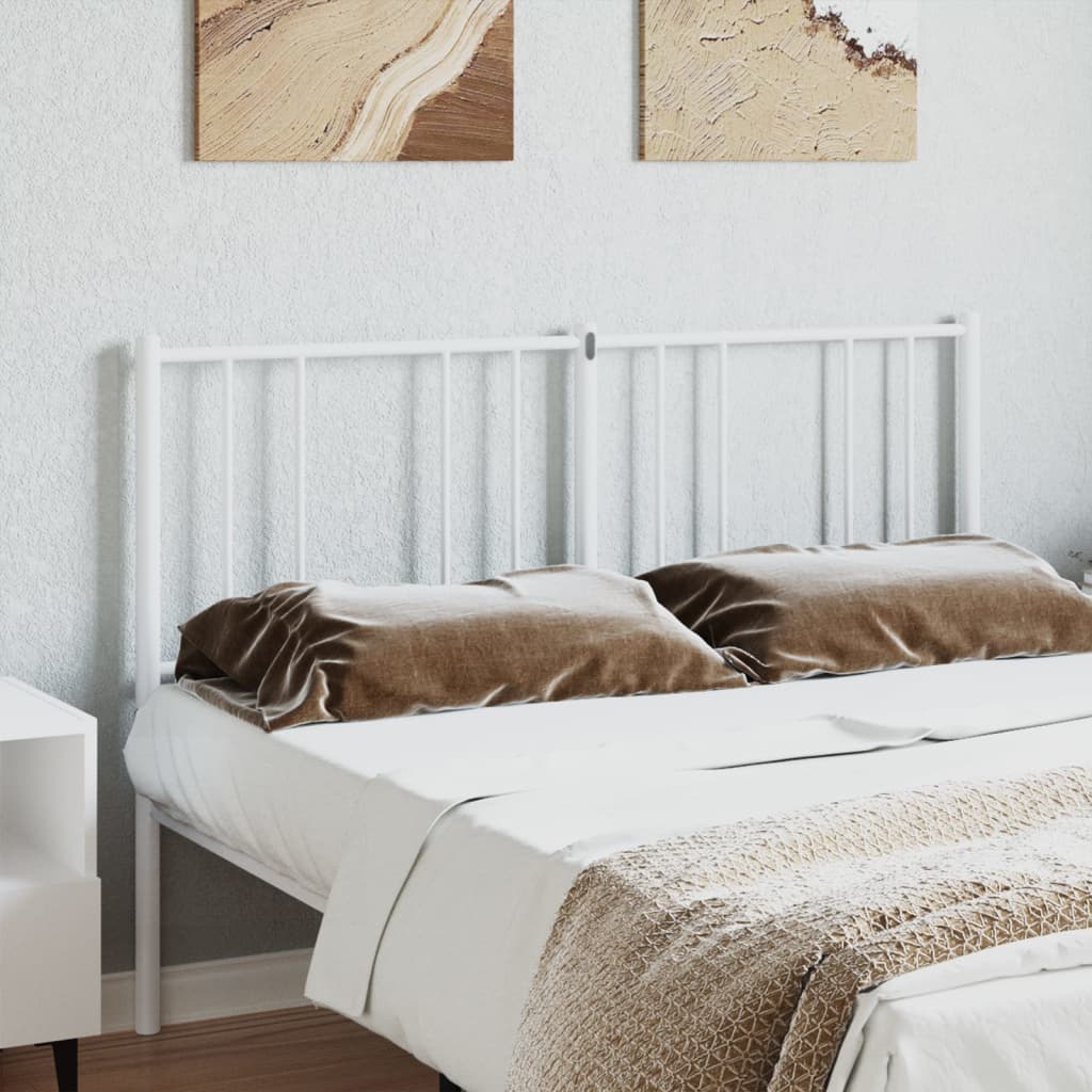 Tête de lit métal blanc 120 cm Têtes et pieds de lit vidaXL   