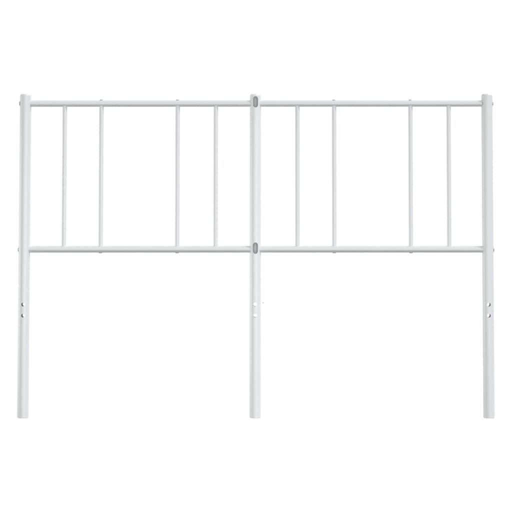 Tête de lit métal blanc 120 cm Têtes et pieds de lit vidaXL   