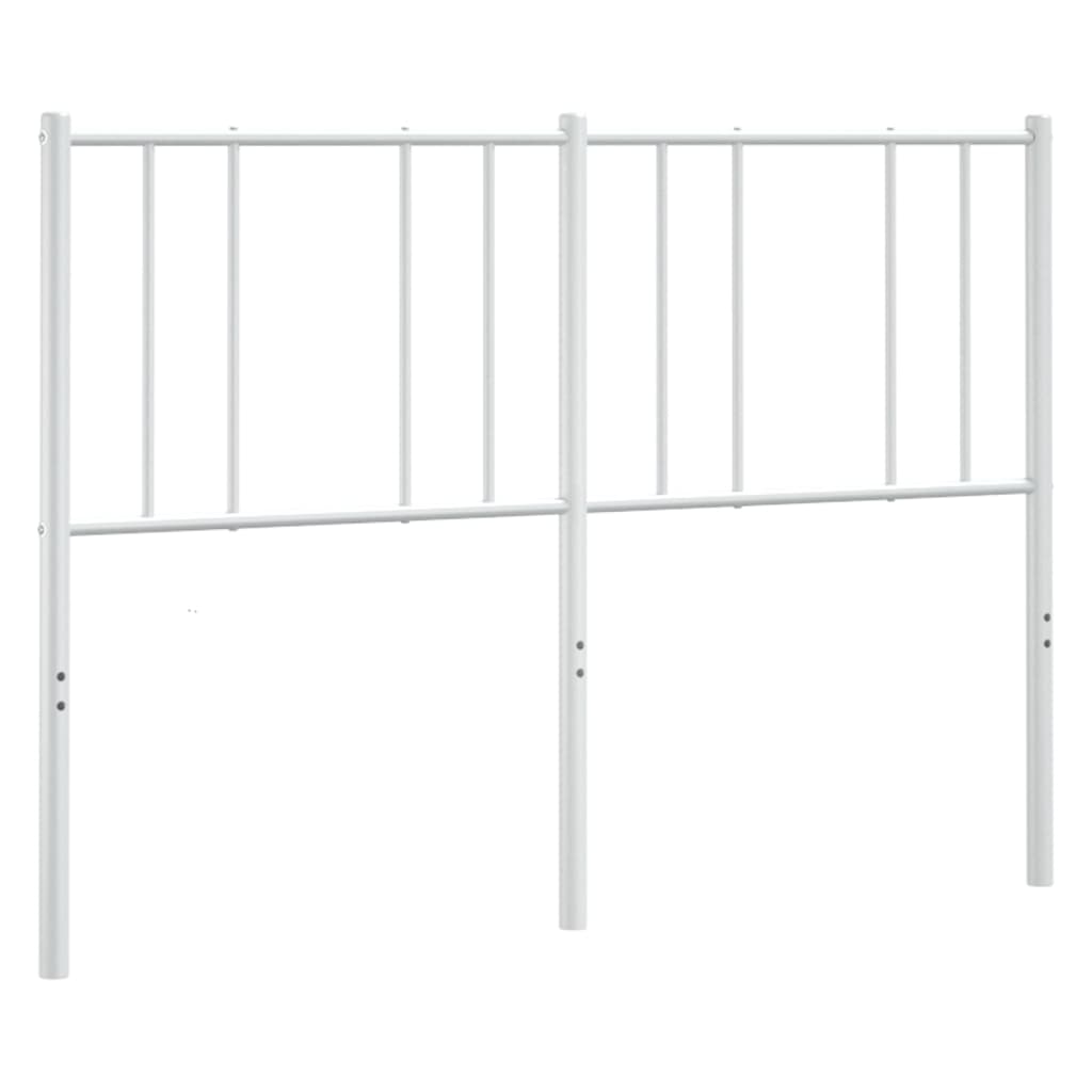 Tête de lit métal blanc 120 cm Têtes et pieds de lit vidaXL   