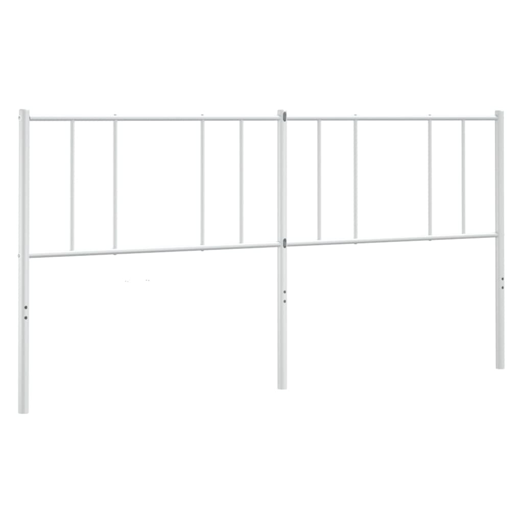 Tête de lit métal blanc 193 cm Têtes et pieds de lit vidaXL   