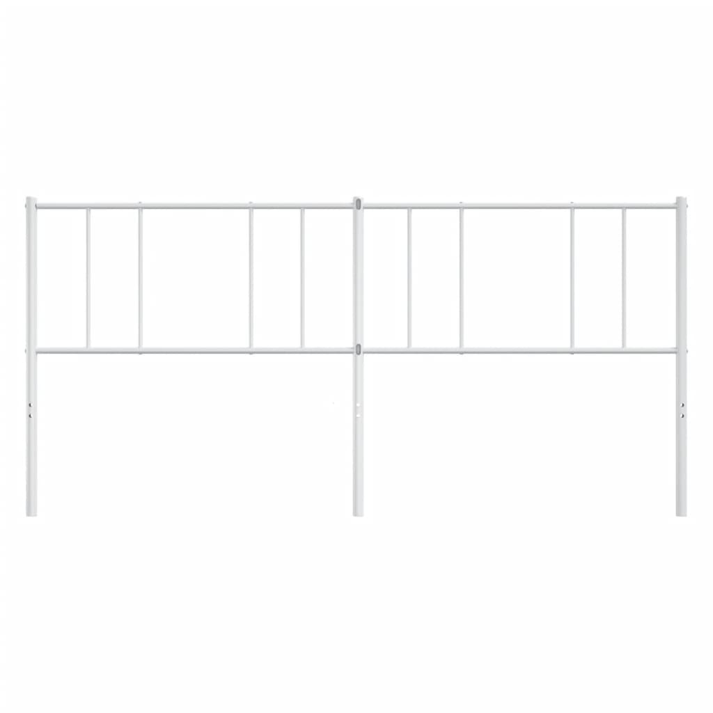 Tête de lit métal blanc 193 cm Têtes et pieds de lit vidaXL   