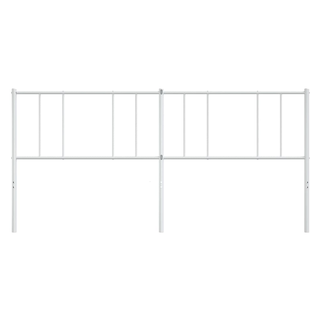 Tête de lit métal blanc 200 cm Têtes et pieds de lit vidaXL   