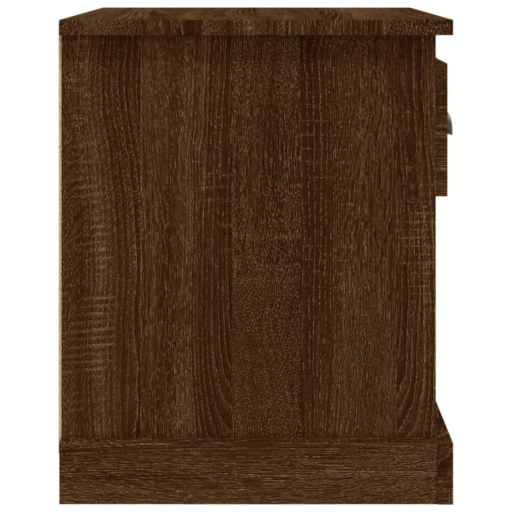 Table de chevet chêne marron 39x39x47,5 cm bois d'ingénierie Tables de chevet vidaXL   