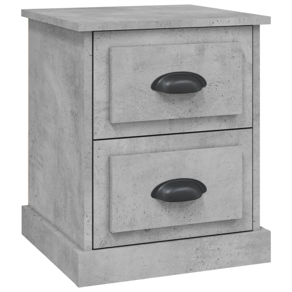 Table de chevet gris béton 39x39x47,5 cm bois d'ingénierie Tables de chevet vidaXL   