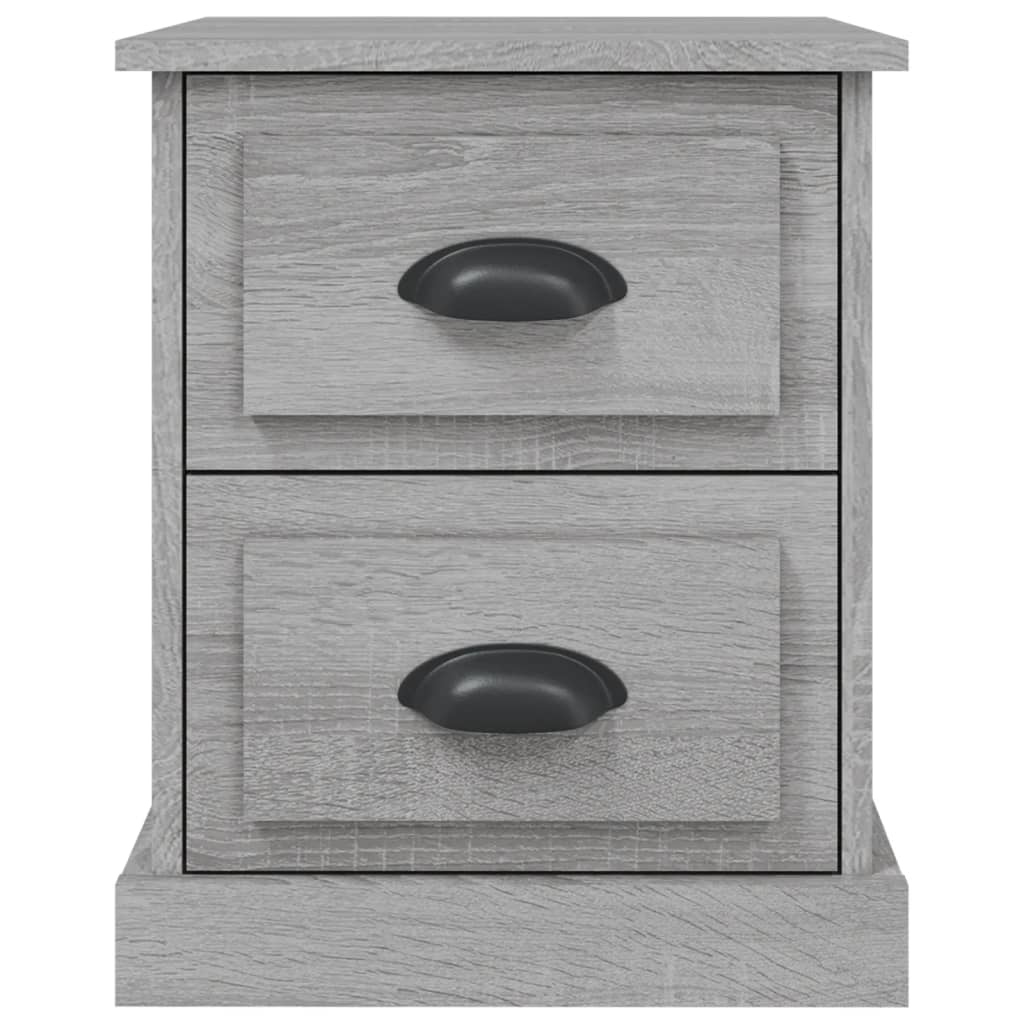 Tables de chevet 2 pcs sonoma gris 39x39x47,5cm bois ingénierie Tables de chevet vidaXL   