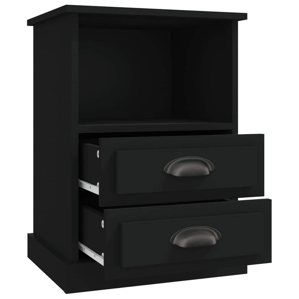 Tables de chevet 2 pcs noir 43x36x60 cm Tables de chevet vidaXL   