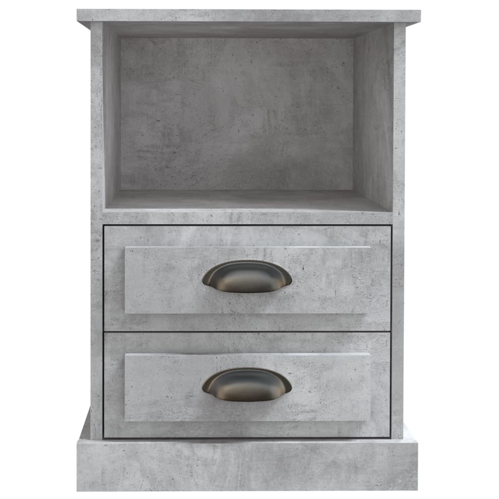 Tables de chevet 2 pcs gris béton 43x36x60 cm Tables de chevet vidaXL   