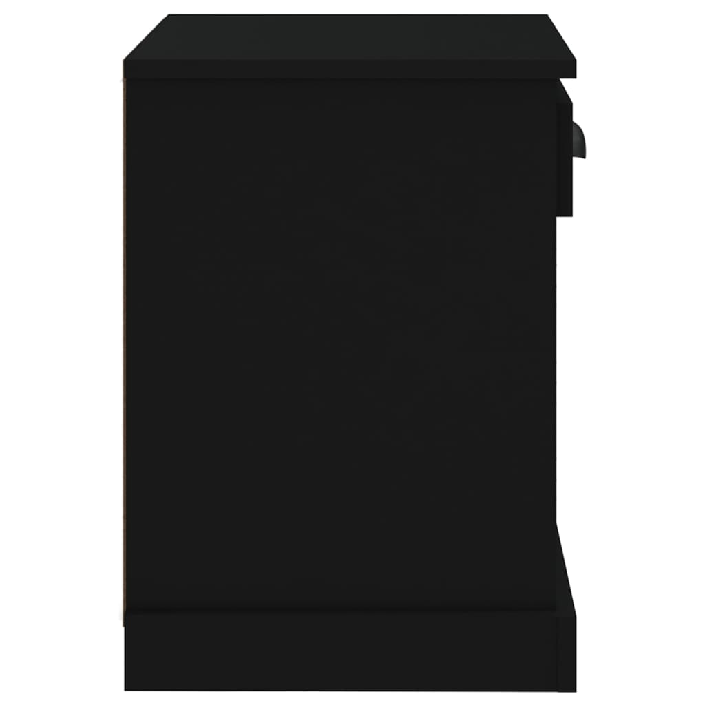 Table de chevet noir 43x36x50 cm Tables de chevet vidaXL   