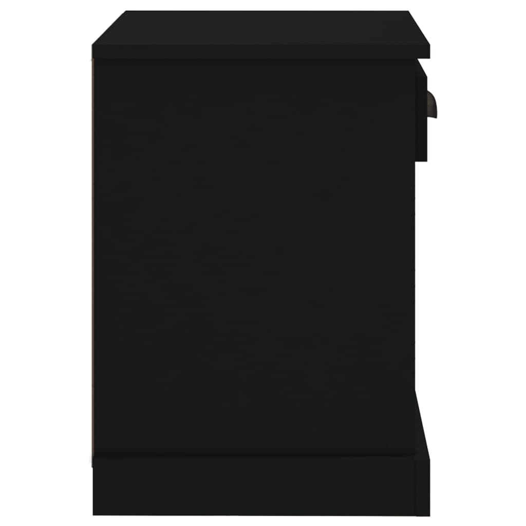 Tables de chevet 2 pcs noir 43x36x50 cm Tables de chevet vidaXL   