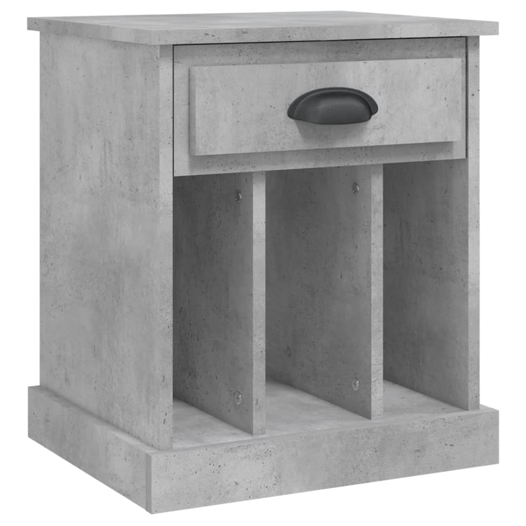 Table de chevet gris béton 43x36x50 cm Tables de chevet vidaXL   