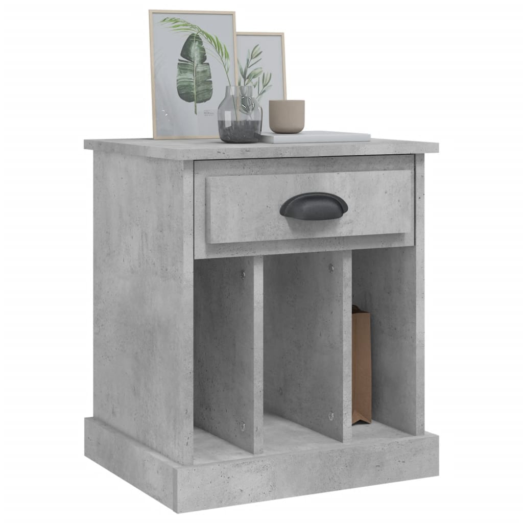 Tables de chevet 2 pcs gris béton 43x36x50 cm Tables de chevet vidaXL   