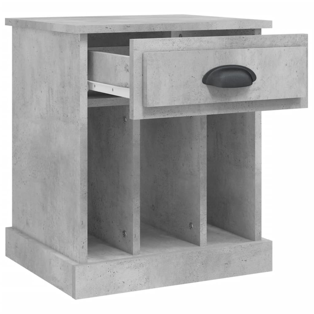 Tables de chevet 2 pcs gris béton 43x36x50 cm Tables de chevet vidaXL   