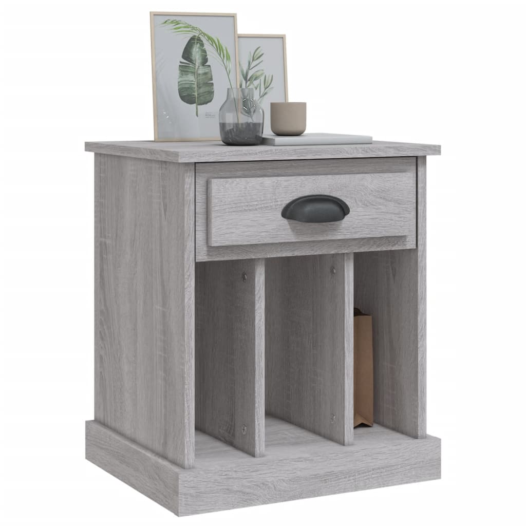 Table de chevet sonoma gris 43x36x50 cm Tables de chevet vidaXL   