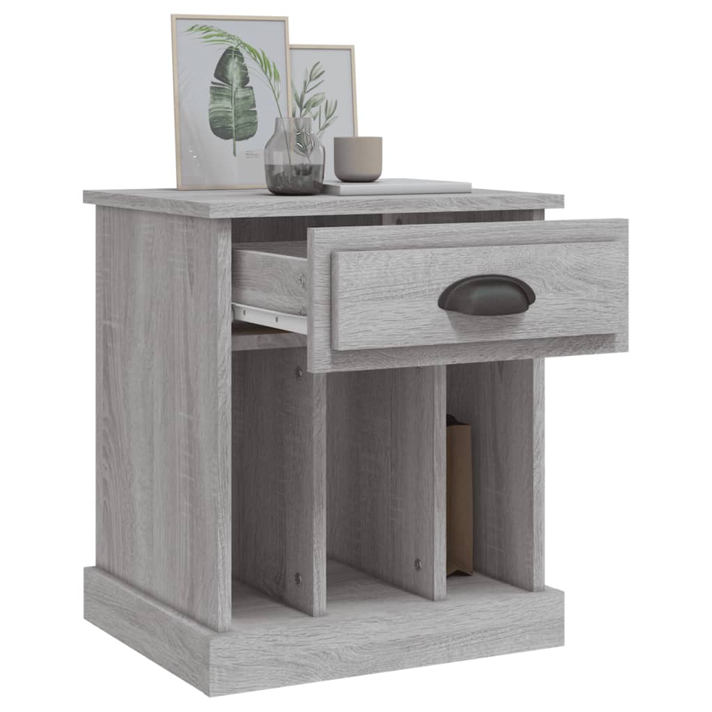 Table de chevet sonoma gris 43x36x50 cm Tables de chevet vidaXL   