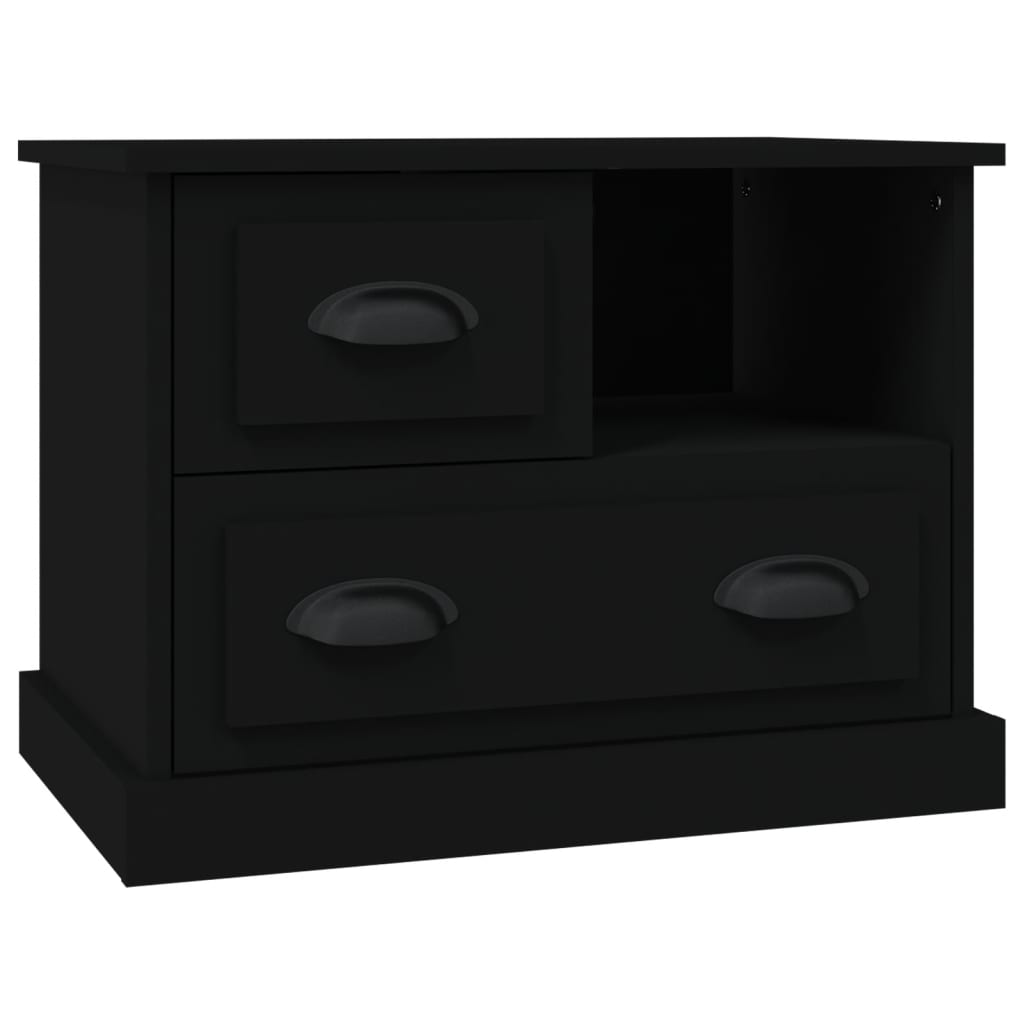 Table de chevet noir 60x39x45 cm Tables de chevet vidaXL   