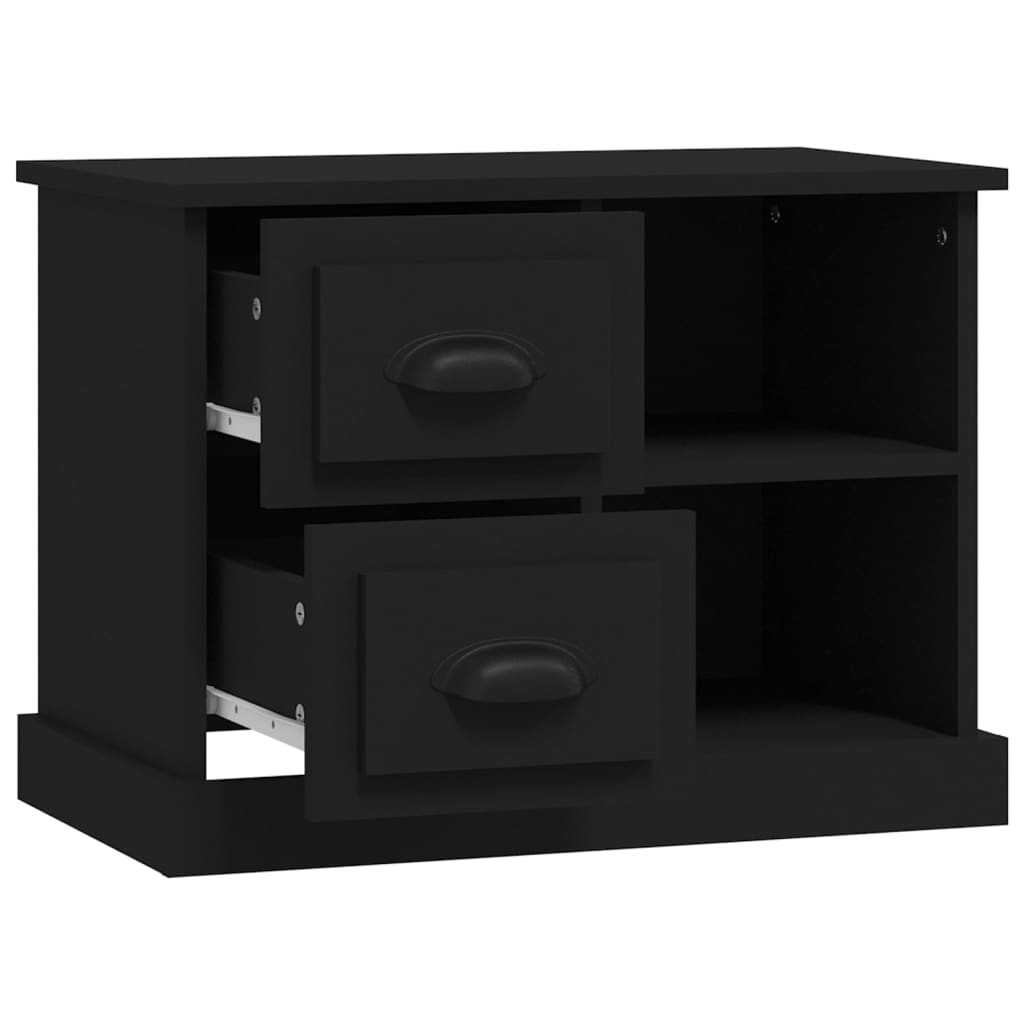 Table de chevet noir 60x35,5x45 cm Tables de chevet vidaXL   