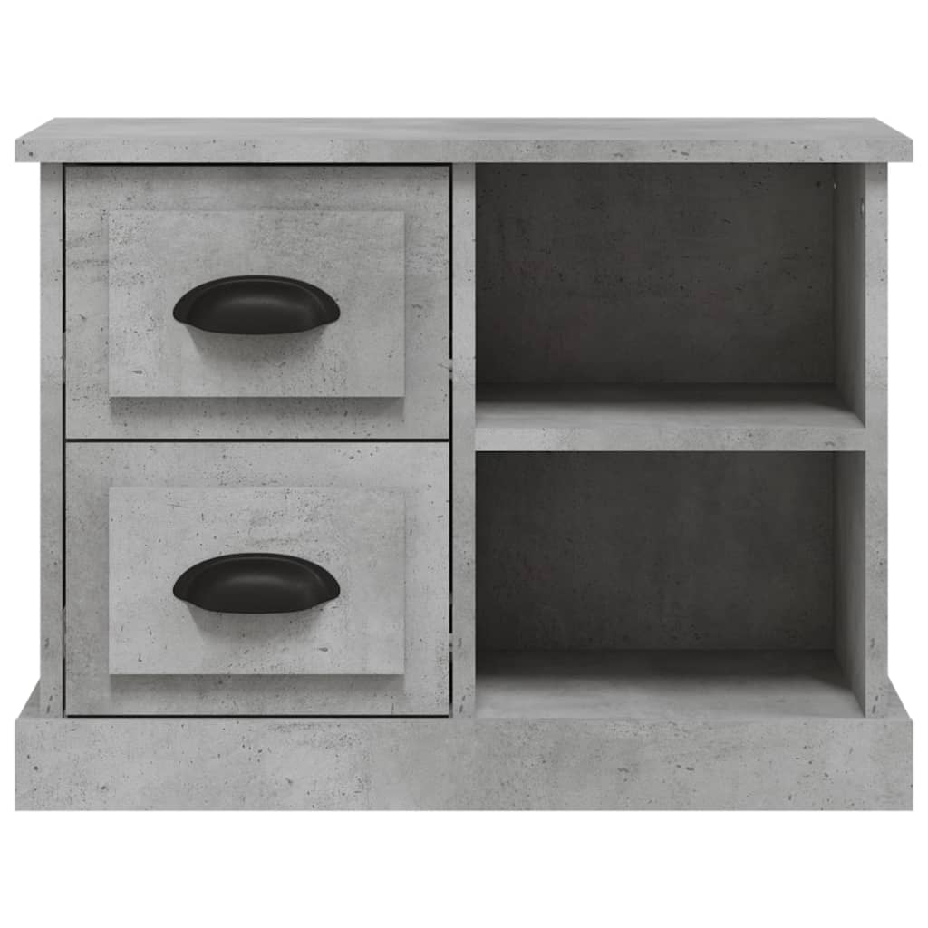 Table de chevet gris béton 60x35,5x45 cm Tables de chevet vidaXL   