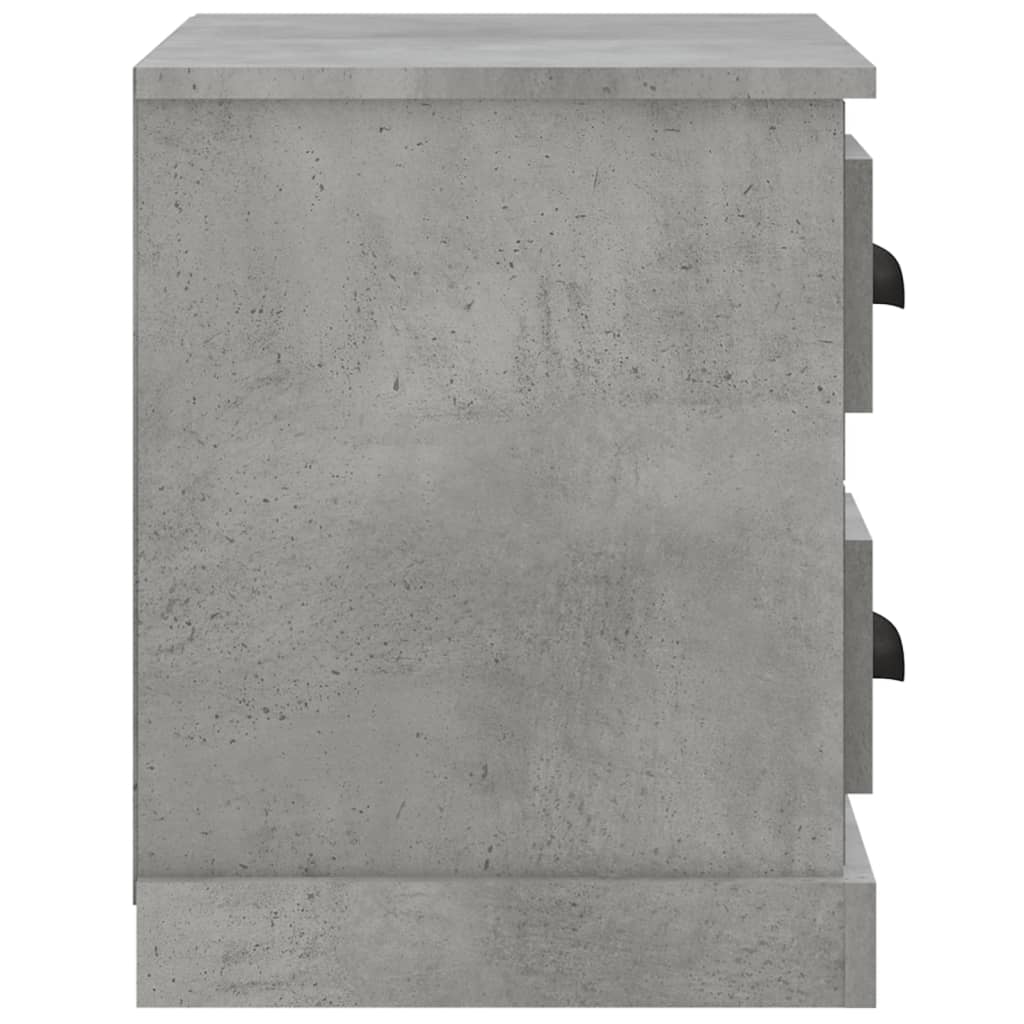 Table de chevet gris béton 60x35,5x45 cm Tables de chevet vidaXL   