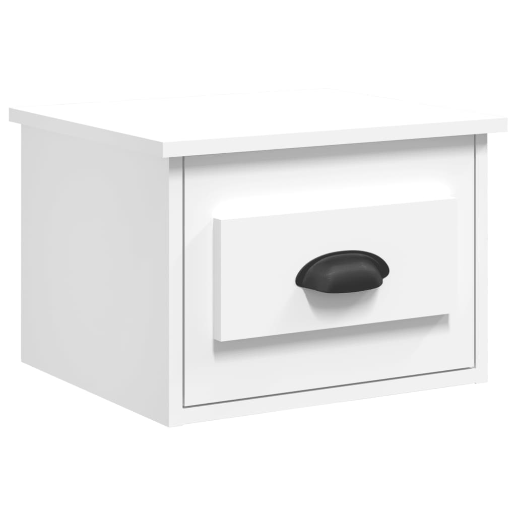 Tables de chevet murales 2 pcs blanc 41,5x36x28 cm Tables de chevet vidaXL   