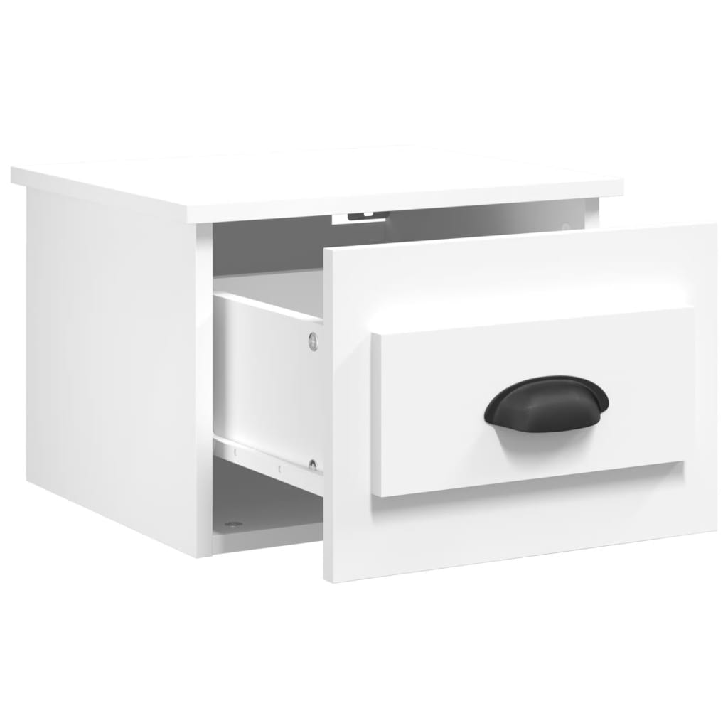 Tables de chevet murales 2 pcs blanc 41,5x36x28 cm Tables de chevet vidaXL   