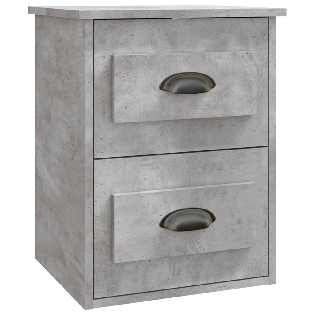 Tables de chevet murales 2 pcs gris béton 41,5x36x53 cm Tables de chevet vidaXL   