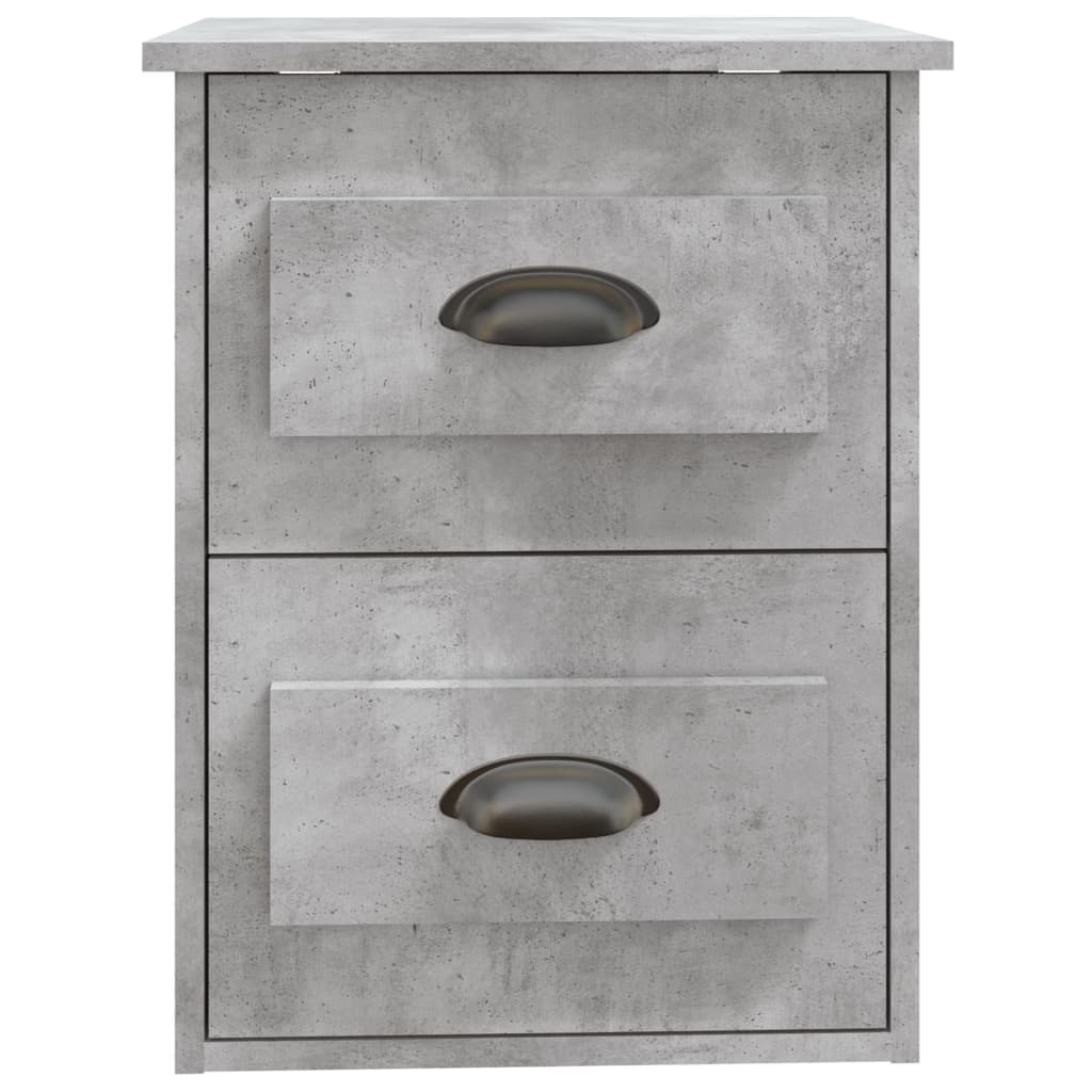 Tables de chevet murales 2 pcs gris béton 41,5x36x53 cm Tables de chevet vidaXL   