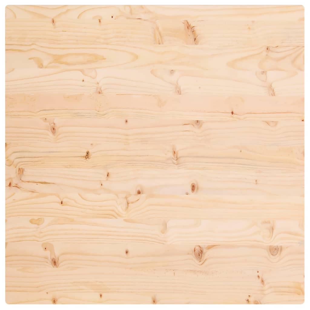 Dessus de table 70x70x2,5 cm bois de pin massif Plateaux de table vidaXL