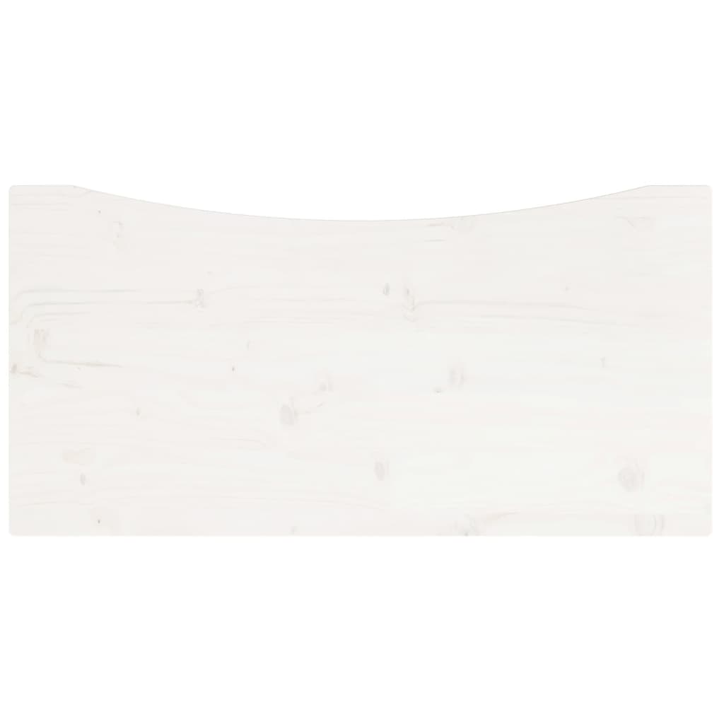 Dessus de bureau blanc 80x40x2,5 cm bois massif de pin Pièces et accessoires pour bureaux vidaXL